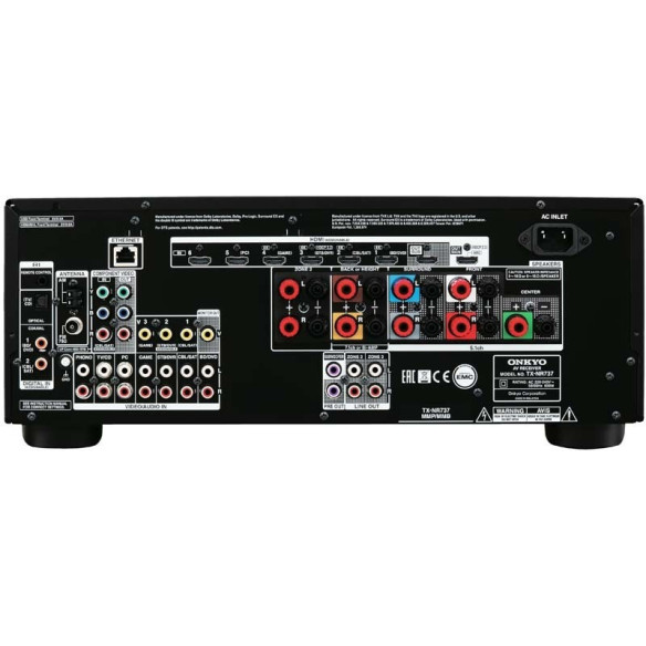 Onkyo TX-NR737 - Ampli Home Cinéma 7.2 THX Select2 Plus 4K HDMI 2.0 Noir ou Silver