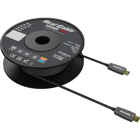 Real Cable HD Optic 8K - Câble HDMI optique 8K 5m / 7.5m / 10m / 12m / 15m / 20m