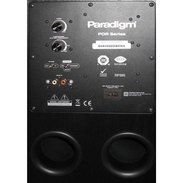 Paradigm PDR-80 V5 - Caisson de Basses - Noir