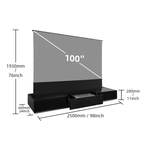 Shorelivings Meubles ROLATV - Meuble pour écran et projecteur UST100" et 120"