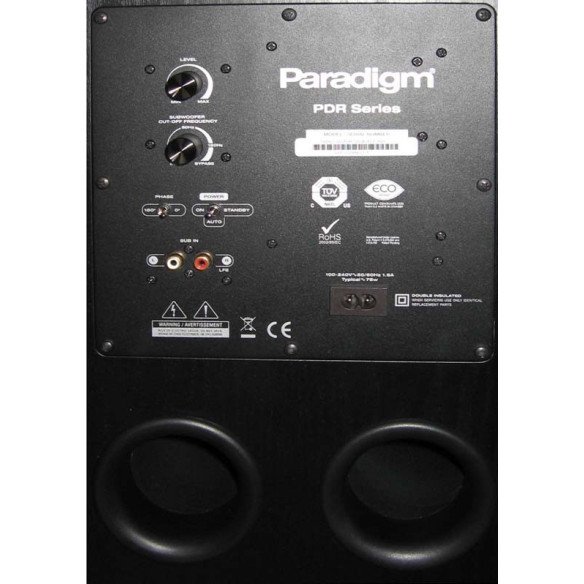 Paradigm PDR-W100 - Caisson de Basses sans Fil - Noir