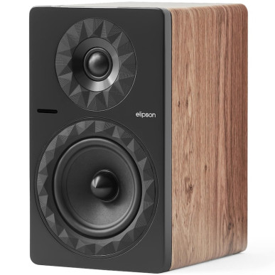 Elipson Prestige Facet II 6 Active BT - Enceintes Bibliothèques Actives - Noir, Black Walnut ou Blanc