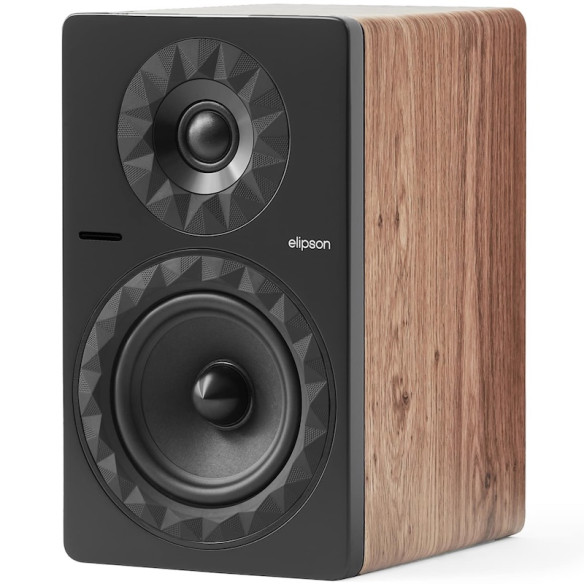 Elipson Prestige Facet II 6 Active BT - Enceintes Bibliothèques Actives - Noir, Black Walnut ou Blanc