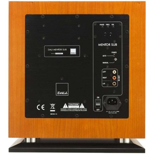 Dali Mentor Sub - Caisson de Basses - Bois Noir, Laqué Blanc ou Merisier