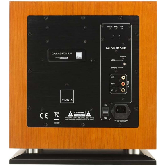 Dali Mentor Sub - Caisson de Basses - Bois Noir, Laqué Blanc ou Merisier