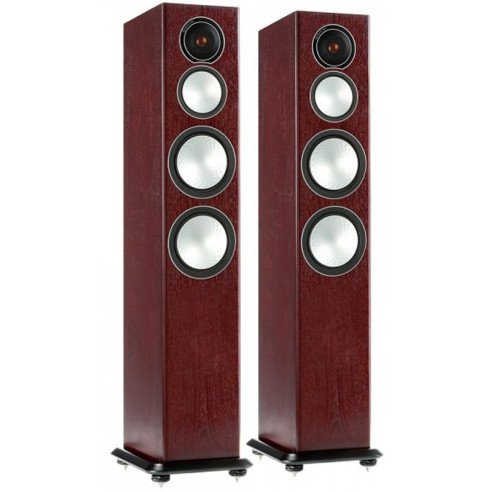 Monitor Audio Silver 8 - Enceintes Colonnes Bois Noir, Noyer, Natural, Rosenut, Blanc & Noir Laqué