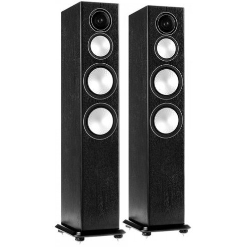 Monitor Audio Silver 8 - Enceintes Colonnes Bois Noir, Noyer, Natural, Rosenut, Blanc & Noir Laqué