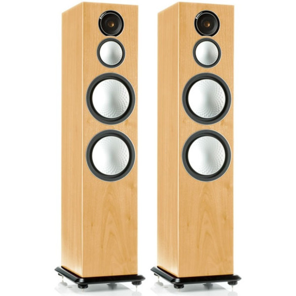 Monitor Audio Silver 10 - Enceintes Colonnes Bois Noir, Noyer, Natural, Rosenut, Blanc & Noir Laqué