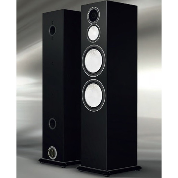 Monitor Audio Silver 10 - Enceintes Colonnes Bois Noir, Noyer, Natural, Rosenut, Blanc & Noir Laqué