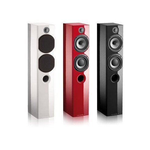 Triangle Color Kuma - Enceintes colonnes Laqué blanc, rouge ou Noir