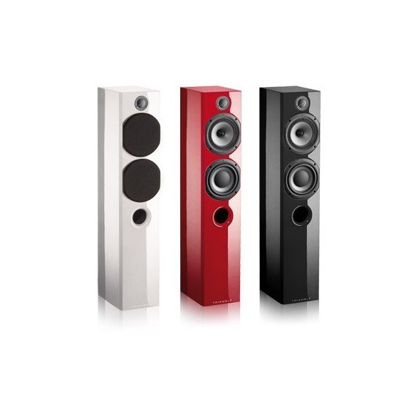 Triangle Color Kuma - Enceintes colonnes Laqué blanc, rouge ou Noir