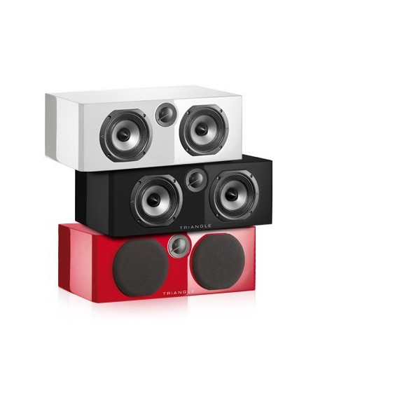 Triangle Color Voce - Enceinte centrale Laqué blanc, rouge ou Noir