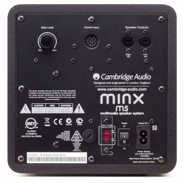Cambridge Minx M5 - Enceintes Multimédia 2.1 - Black