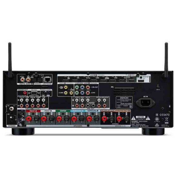 Denon AVR-X3100W - Ampli Home Cinéma 7.2 - Noir