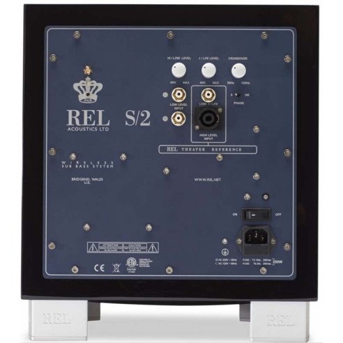REL Acoustics S2 - Caisson de basses hifi Laqué Noir ou Blanc