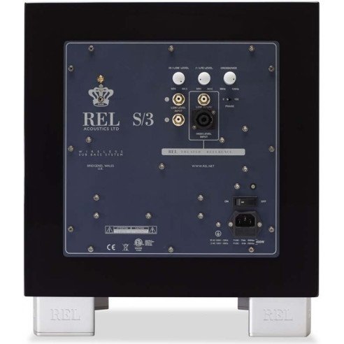 REL Acoustics S3 - Caisson de basses hifi Laqué Noir ou Blanc