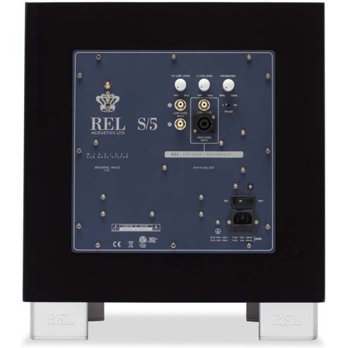 REL Acoustics S5 - Caisson de basses hifi Laqué Noir ou Blanc
