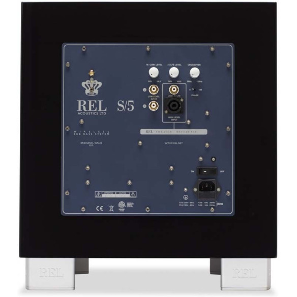 REL Acoustics S5 - Caisson de basses hifi Laqué Noir ou Blanc