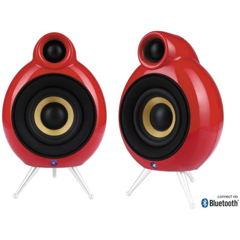 Scandyna MicroPod BT - Enceintes Compactes Wireless - Blanc, Noir ou Rouge