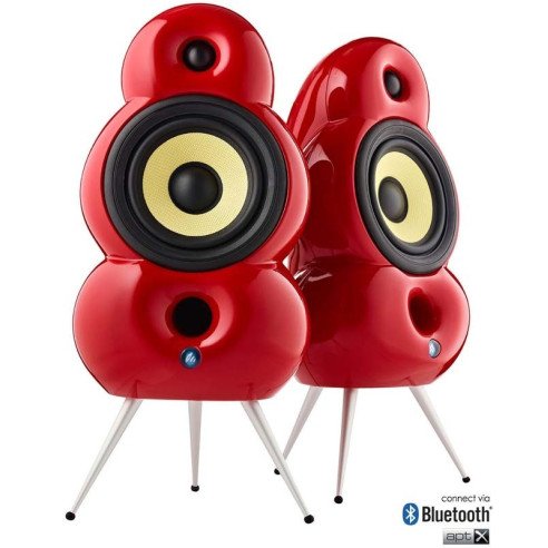 Scandyna MiniPod BT - Enceintes Bibliothèques Wireless - Blanc, Noir ou Rouge
