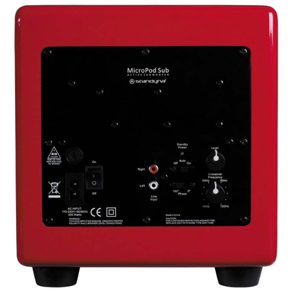 Scandyna MicroPod Sub - Caisson de Basses - Blanc, Noir ou Rouge