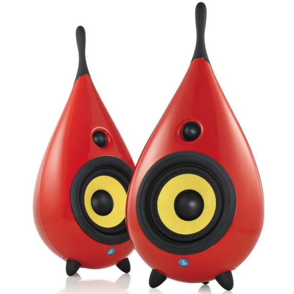 Scandyna The Drop - Enceintes Bibliothèques - Blanc, Noir, Noir Mat ou Rouge