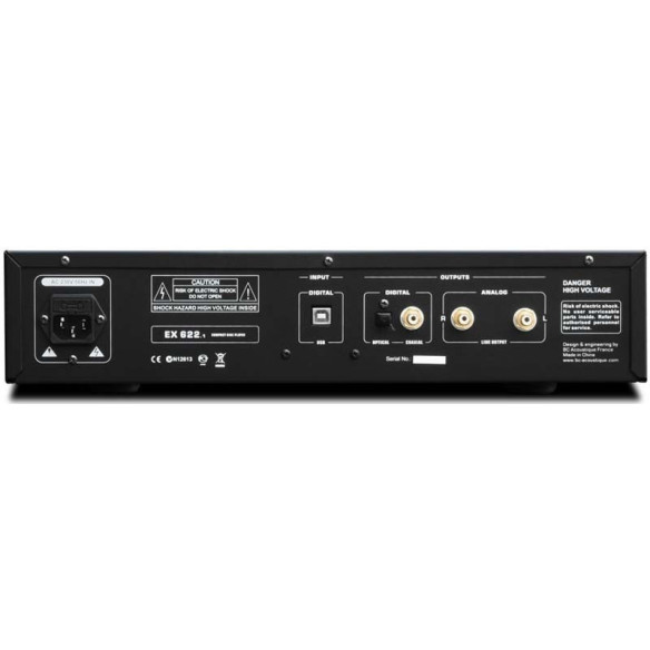 BC Acoustique EX-622.1 - Platine CD avec DAC USB Noir ou Silver