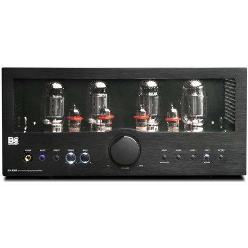 BC Acoustique EX-888.1 - Amplificateur Stéréo à Tubes Bypass Noir ou Silver