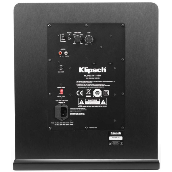 Klipsch R-110SW - Caisson de Basses - Bois Noir