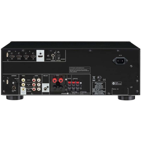 Pioneer VSX-424 - Ampli Home Cinéma 5.1 - Noir