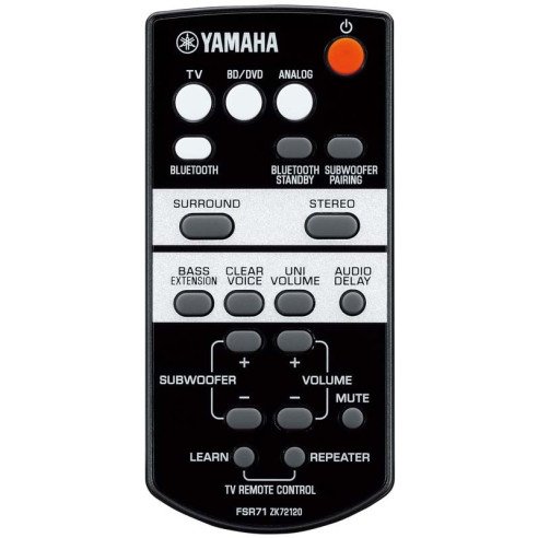 Yamaha YAS-203 - Barre de son bluetooth avec caisson sans fil Noir ou Blanc