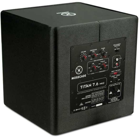 Mosscade Titan 7.6 MK2 - Caisson de basses Laqué noir