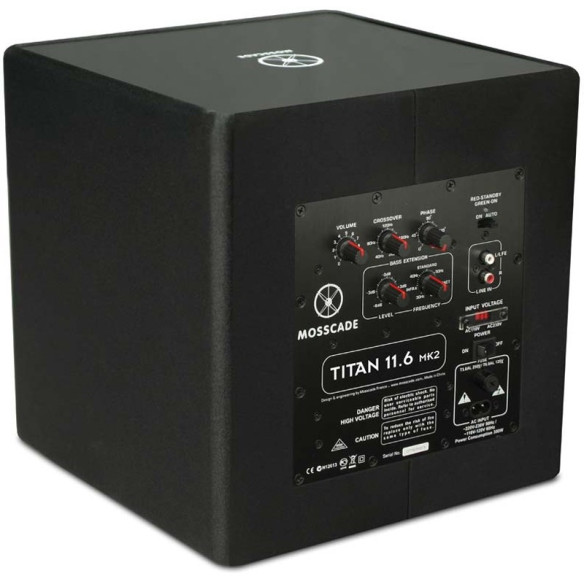 Mosscade Titan 11.6 MK2 - Caisson de basses Laqué noir