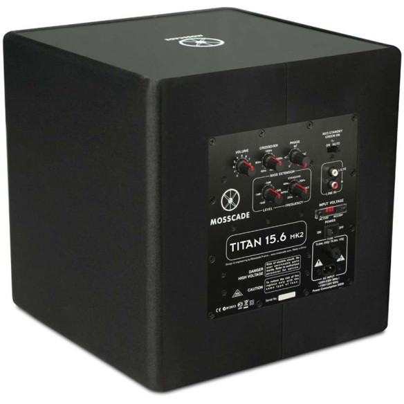 Mosscade Titan 15.6 MK2 - Caisson de basses Laqué noir