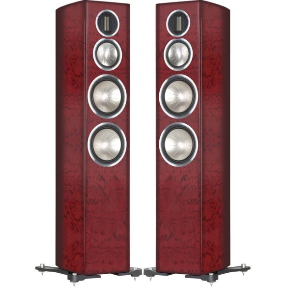 Monitor Audio GX300 - Enceintes Colonnes - Noir Laqué, Blanc Laqué, Dark Walnut, Bubinga ou Ebony