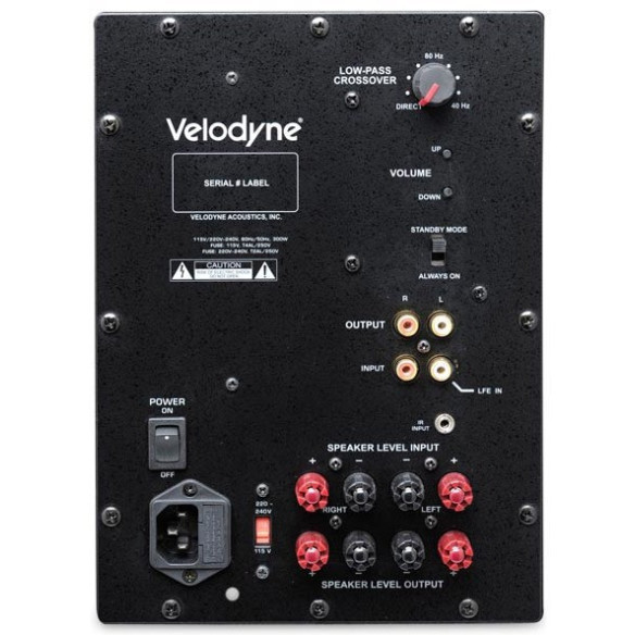 Caisson de Basses Velodyne CHT-12Q dos