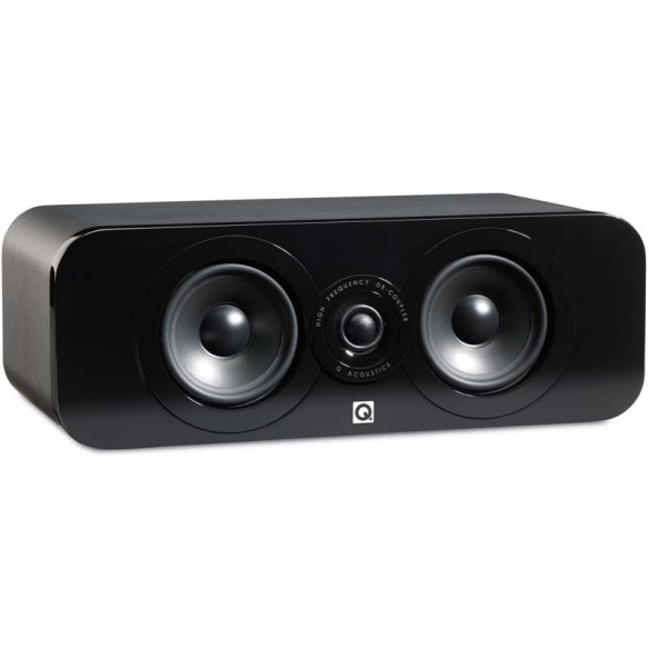 Q Acoustics 3090C - Enceinte centrale Graphite Mat, Noyer, Cuir Noir, Laqué Blanc ou Noir