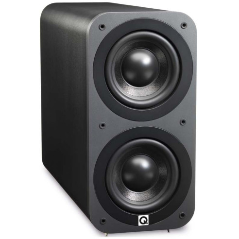Q Acoustics 3070S - Caisson de basses Graphite Mat, Noyer, Cuir Noir, Laqué Blanc ou Noir