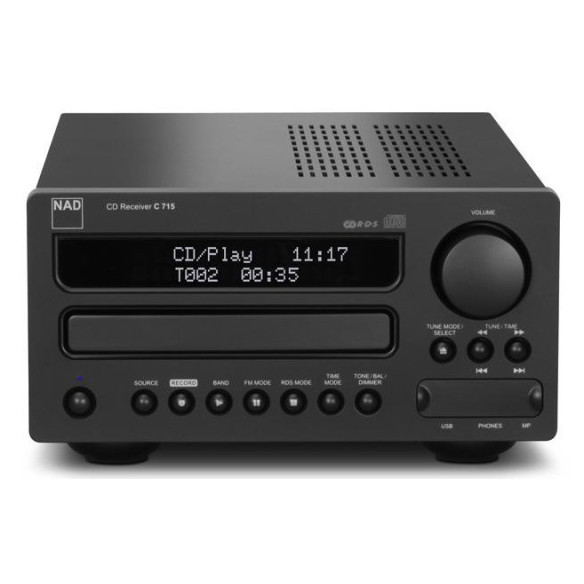 NAD C715 - Micro Chaine hifi C-715 Graphite - CD+Radio+MP3