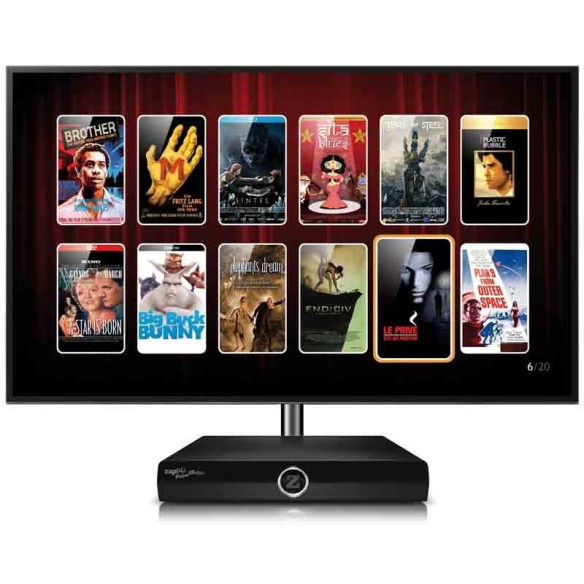 Zappiti Player 4k Mini - Lecteur Multimédia UHD & Full HD 3D - Noir