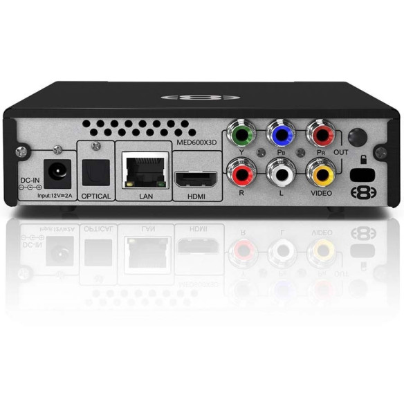 Mede8er MED600X3D - Passerelle Multimédia - Noir