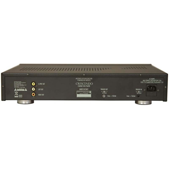 Audio Analogue Crescendo CD Airtech - Lecteur CD Noir ou Silver