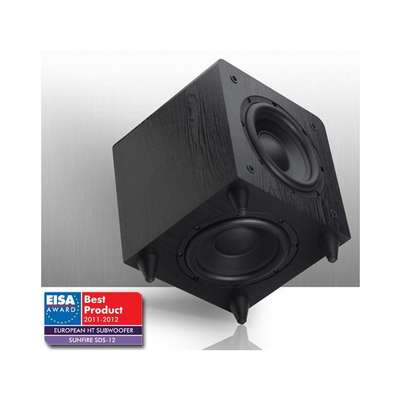 SUNFIRE SDS-12 - Caisson de Basses 2x30cm SDS12 Noir - Prix EISA Meilleur Caisson