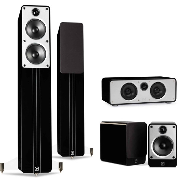 Q Acoustics Concept Cinéma - Pack 5.0 - Laque Noir ou Laqué Blanc