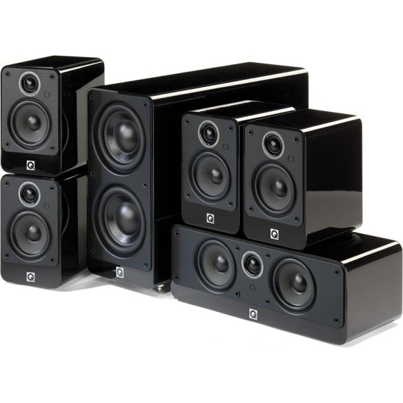 Q Acoustics Q2000i - Pack 5.1 - Laqué Noir, Laqué Blanc, Graphite ou Walnut