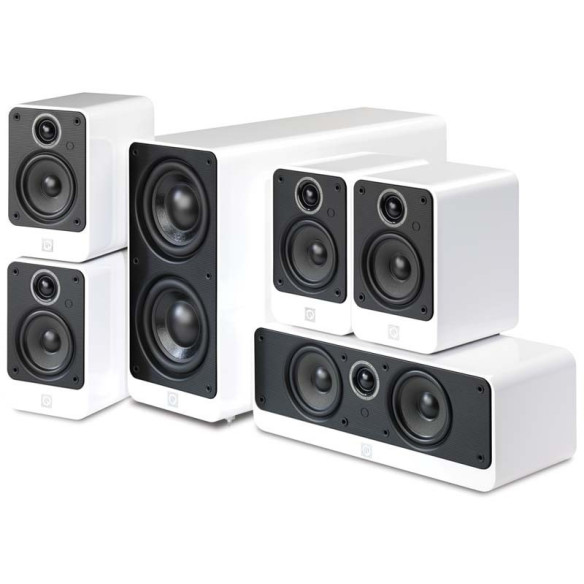Q Acoustics Q2000i - Pack 5.1 - Laqué Noir, Laqué Blanc, Graphite ou Walnut