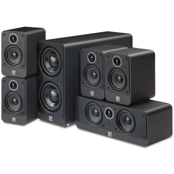 Q Acoustics Q2000i - Pack 5.1 - Laqué Noir, Laqué Blanc, Graphite ou Walnut