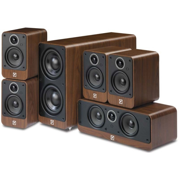 Q Acoustics Q2000i - Pack 5.1 - Laqué Noir, Laqué Blanc, Graphite ou Walnut