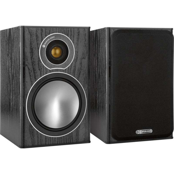 Monitor Audio Bronze 1 - Enceintes Bibliothèques - Bois Noir, Blanc, Noyer ou Rosenut