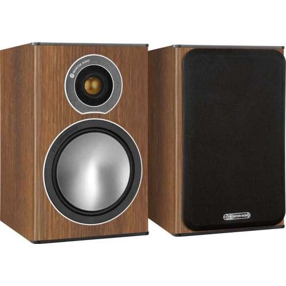 Monitor Audio Bronze 1 - Enceintes Bibliothèques - Bois Noir, Blanc, Noyer ou Rosenut